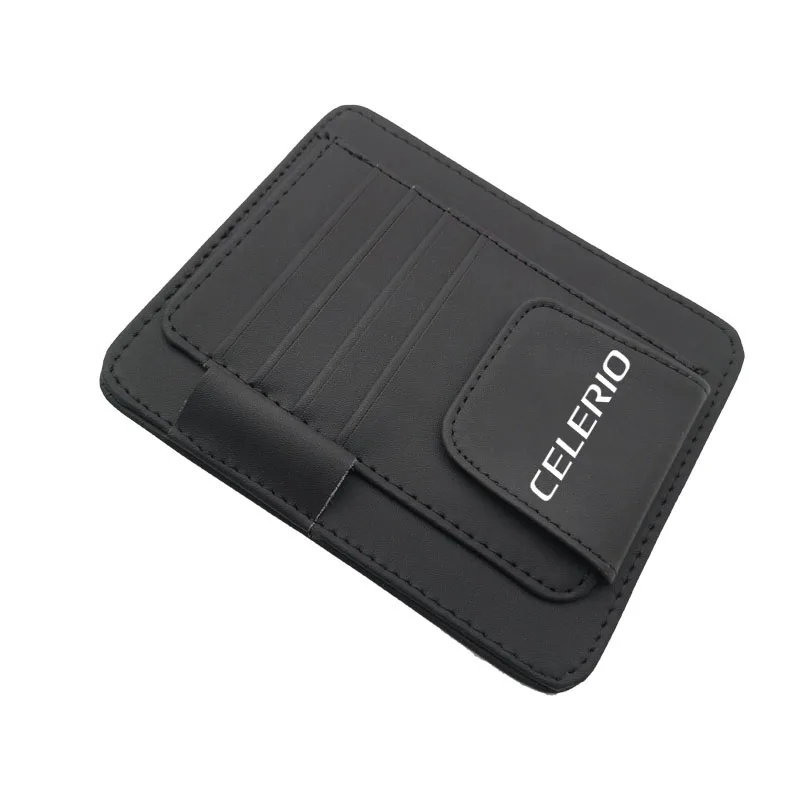 

Солнцезащитный козырек, многофункциональный автомобильный держатель для карт из искусственной кожи, держатель для очков, органайзер для р...