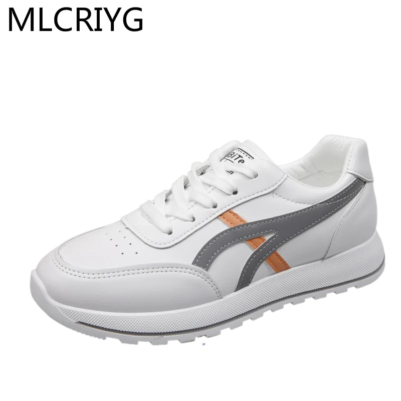 

Fashion Women's Shoes Comfortable Breathable Casual Shoes Spring Women's Lace-up Flat Shoes Non-slip Wear-resistant Sneakers