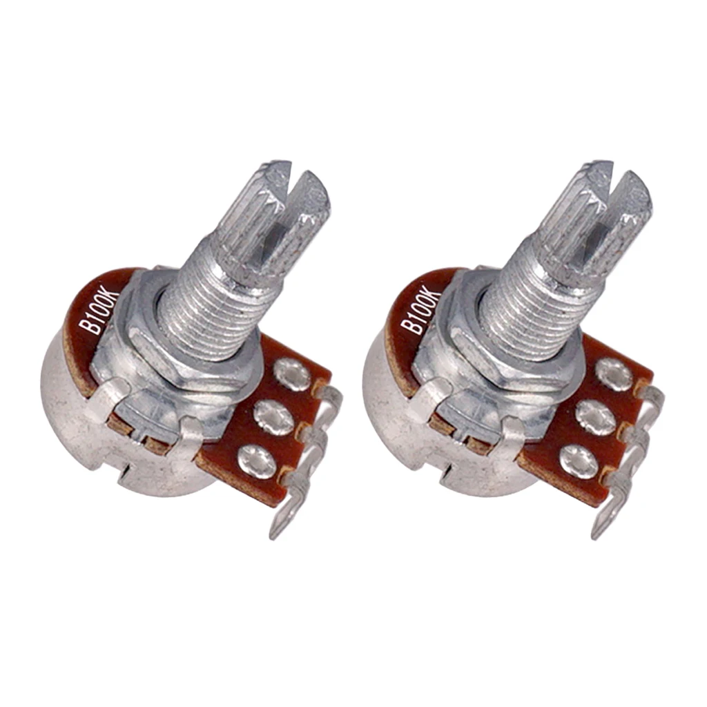 

4x 100k 18mm Split Solid-Shaft Guitar Volume/Tone Control Potentiometer Pots