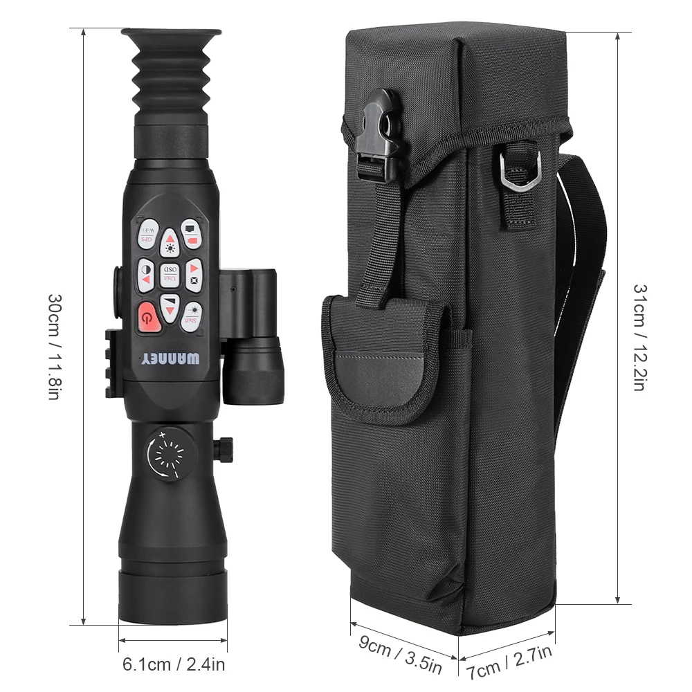 

1080p Hunting Telescope Monocular Nightshot Vision Scope Digital Range Finder Ballistic Computer Scope Full Color Night Vision