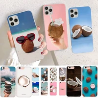 yndfcnb coconut fruits beach blue phone case for iphone 13 11 12 pro xs max 8 7 6 6s plus x 5s se 2020 xr case