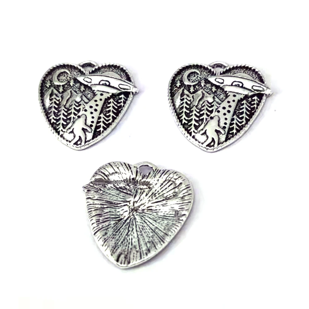 Подвеска сделай сам 5 шт. луна снежные подвески Бигфут лес Инопланетянин