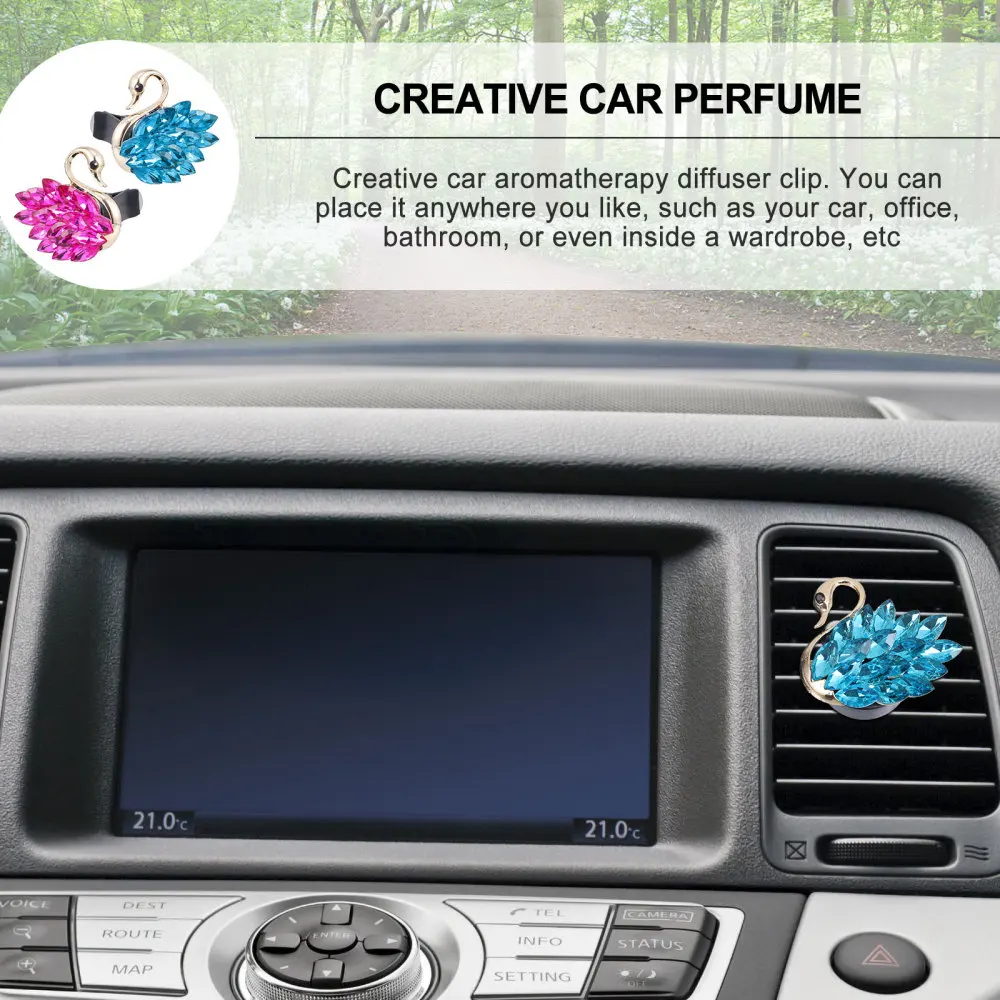 

2Pcs Creative Car Air Outlet Freshener Perfume Clip Car Aromatherapy Vent Clip