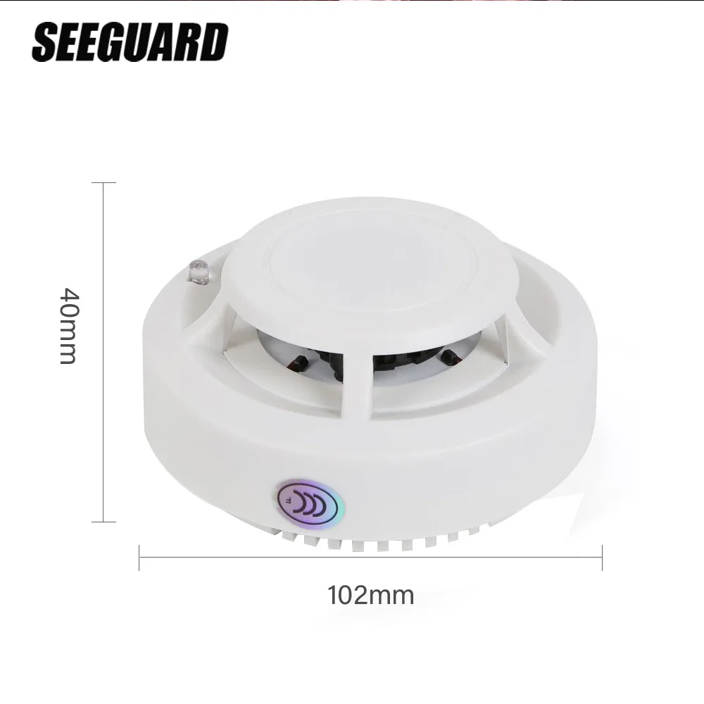 SEEGUARD дымовая сигнализация пожарная сигнализация Домашний Беспроводной датчик дыма автономный датчик задымления 3C Сертификация