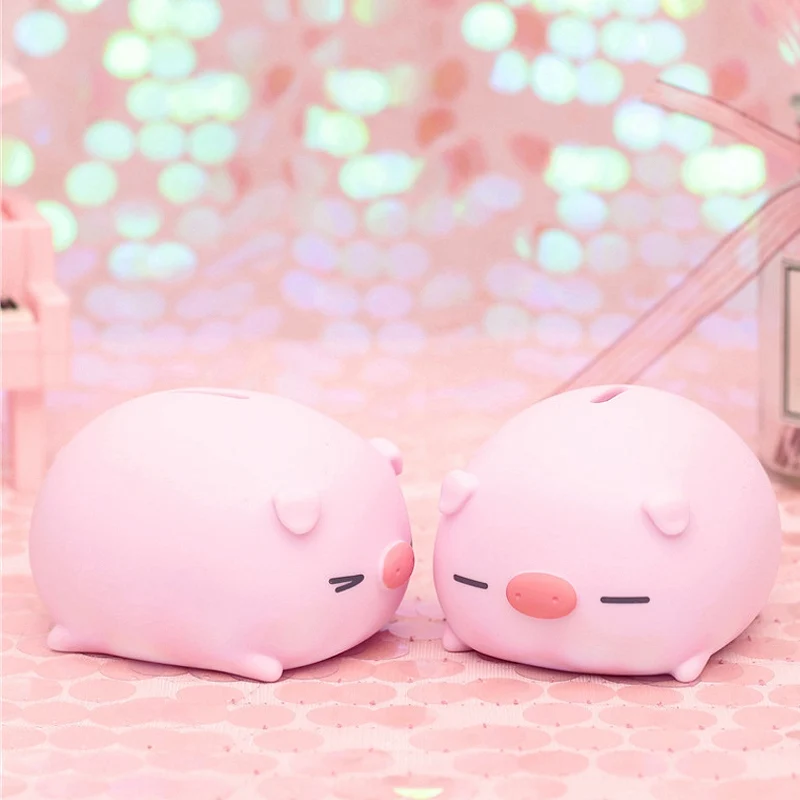 3 размера с изображением мультипликационной свинки Форма Копилка Розовый монета