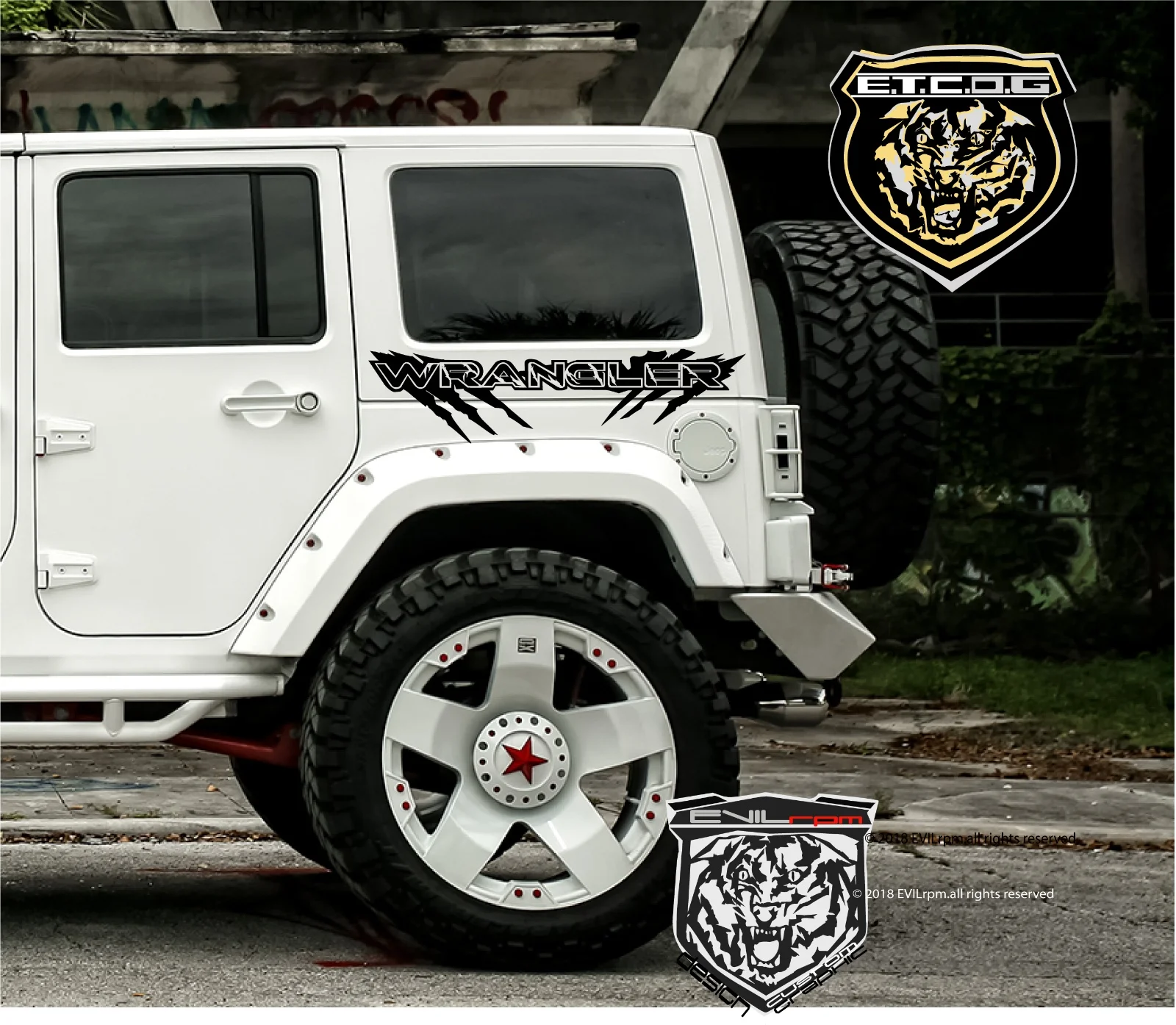 Для боковой виниловой наклейки набор графических наклеек для Jeep Wrangler Rubicon Спорт без ограничений