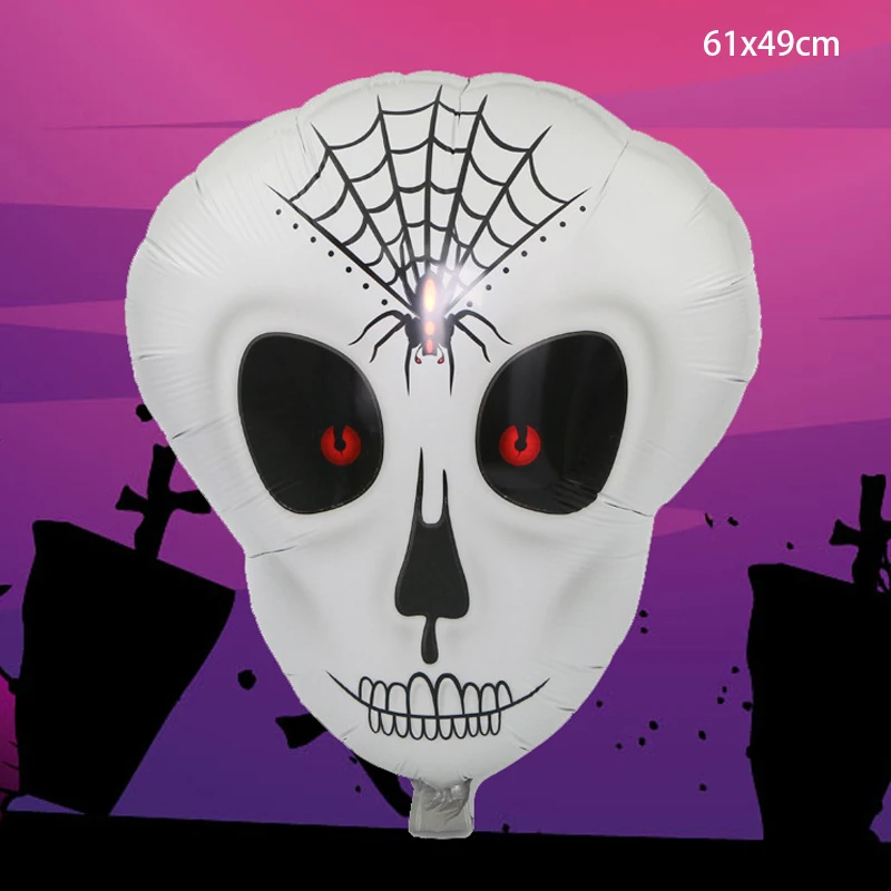 

Halloween Skull Balloon Shopping Mall Hotel Festival Party Decoration Decoration Halloween Aluminum Foil Balloon