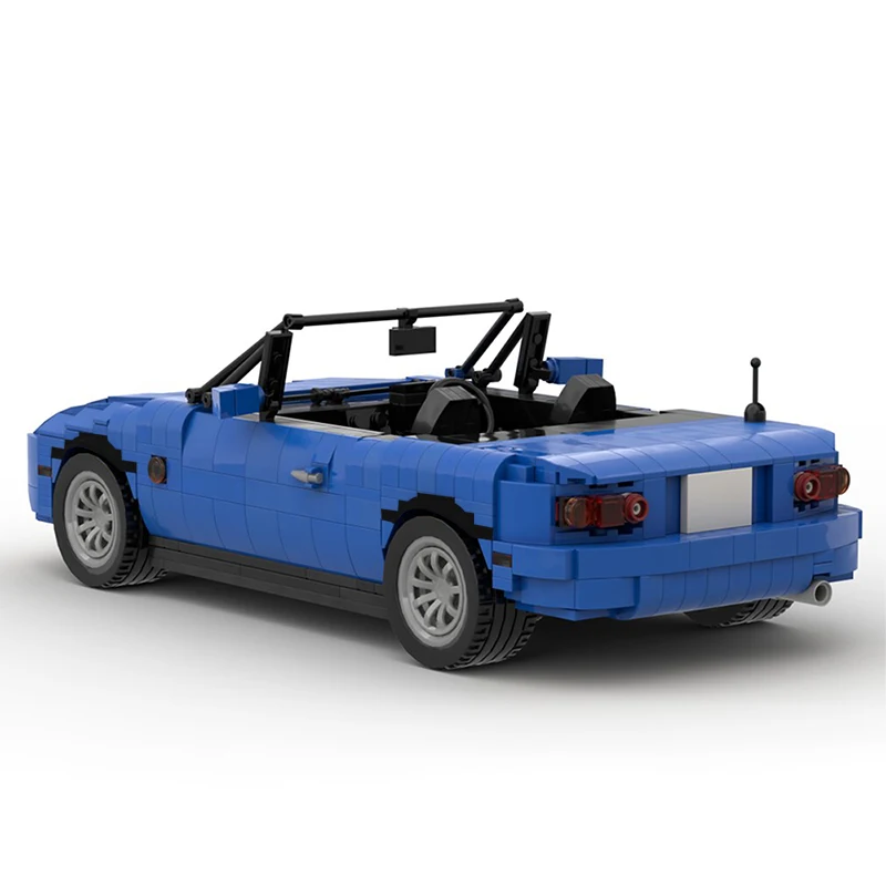 

Buildmoc Fashion brand MX-5 Car Roadster Model Kit MOC-27076 Building Blocks Bricks KIds Toys Fit RC CAR