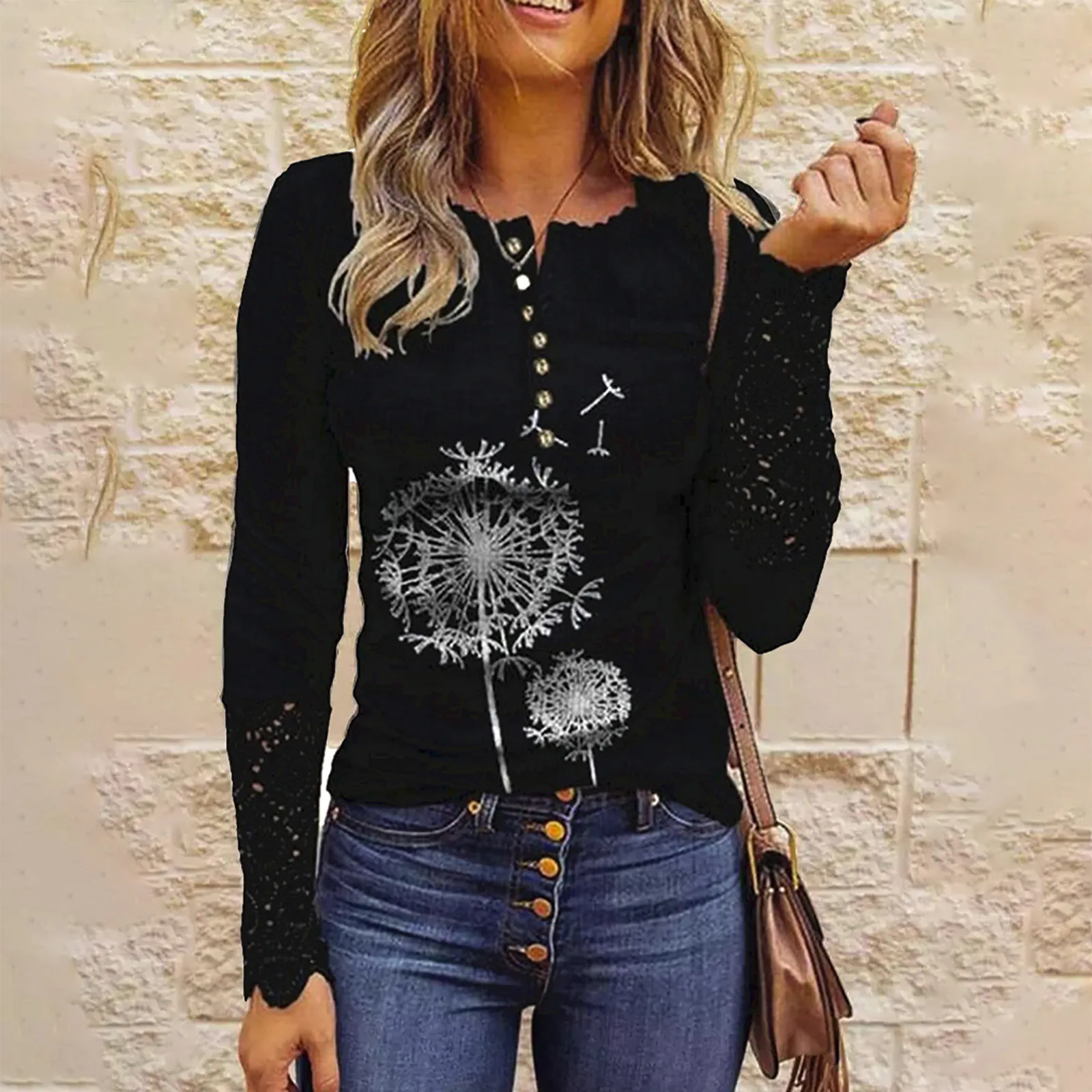 Женские повседневные облегающие рубашки с длинным рукавом Осенние трикотажные