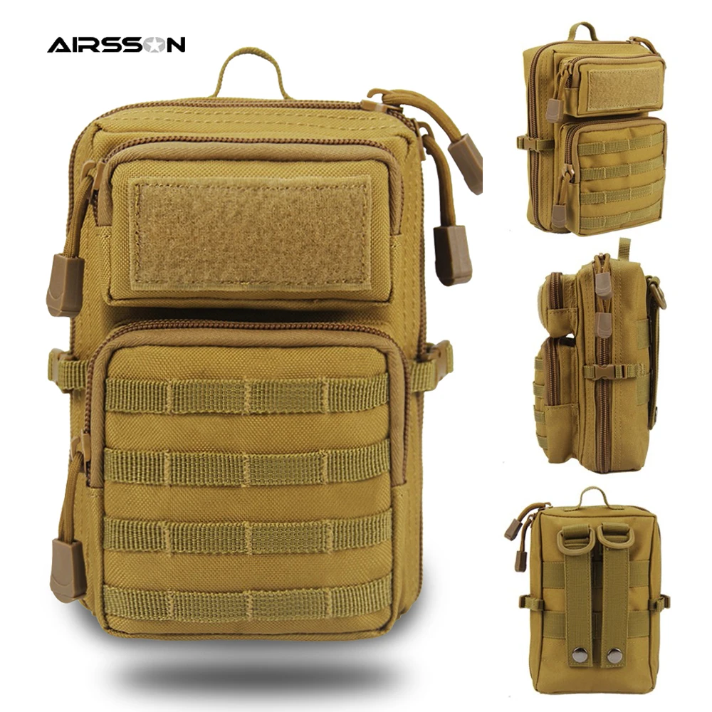 

1000D Tactical Molle Pouch Men Military Shoulder Bag Waist Belt Bag Utility EDC Gear Phone Holster Outdoor Hunting Accessory Bag