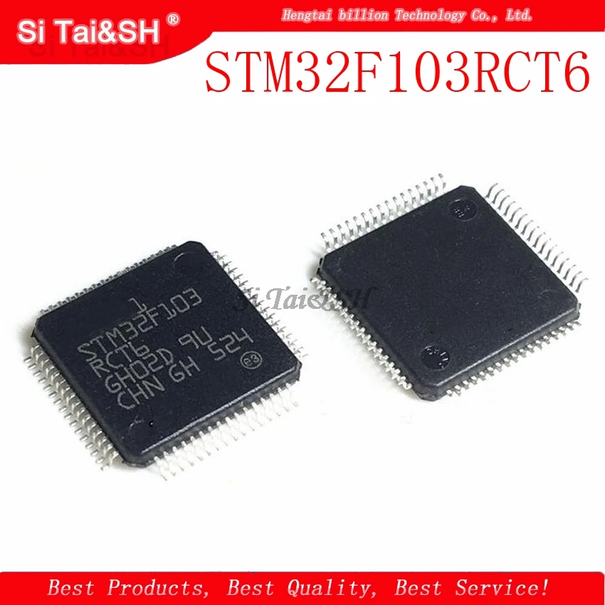 1 шт./лот STM32F103RCT6 LQFP64 MCU 32 разрядный STM32F1 ARM Cortex M3 RISC 256KB Flash 2 5 V/3 3 V 64 контактный