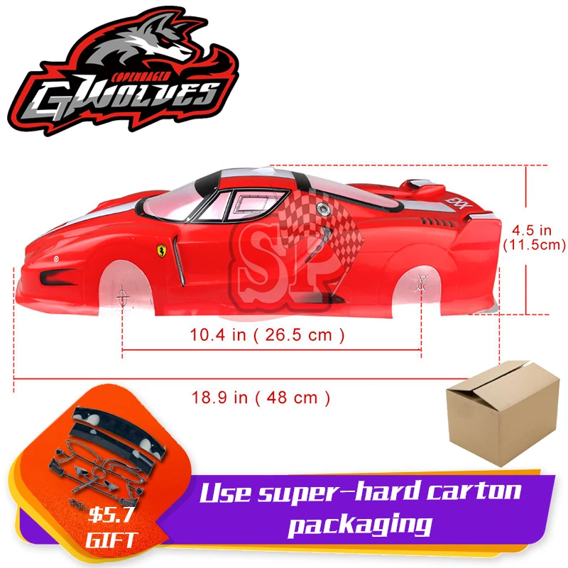 37 видов 1/10 RC автомобиль 195/190 мм ПВХ Окрашенный корпус с хвостом для 1:10 RC хобби гоночный Дрифт автомобиль hsp yokomo hpi ZD TAMIYA
