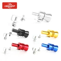 bsddp motorcycle car universal exhaust pipe turbo whistle aluminum alloy loudspeaker refitting blow off valve s m l xl 5 colors