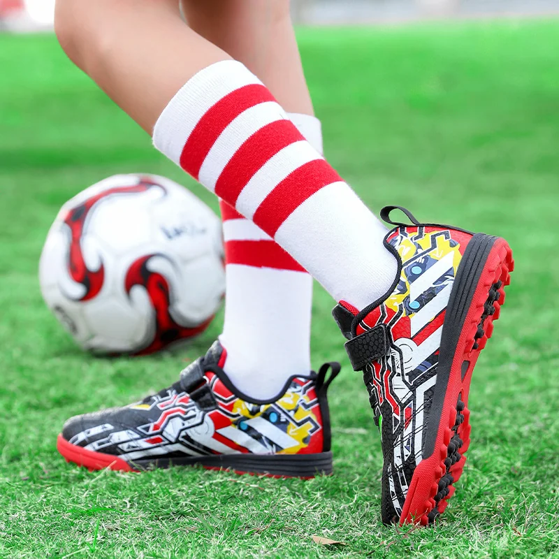 Children's Shoes Soccer Boots Boys Youth Futsal Soccer Sneaker Non-slip Students Kids Sports Training Football Shoes Size 31-38