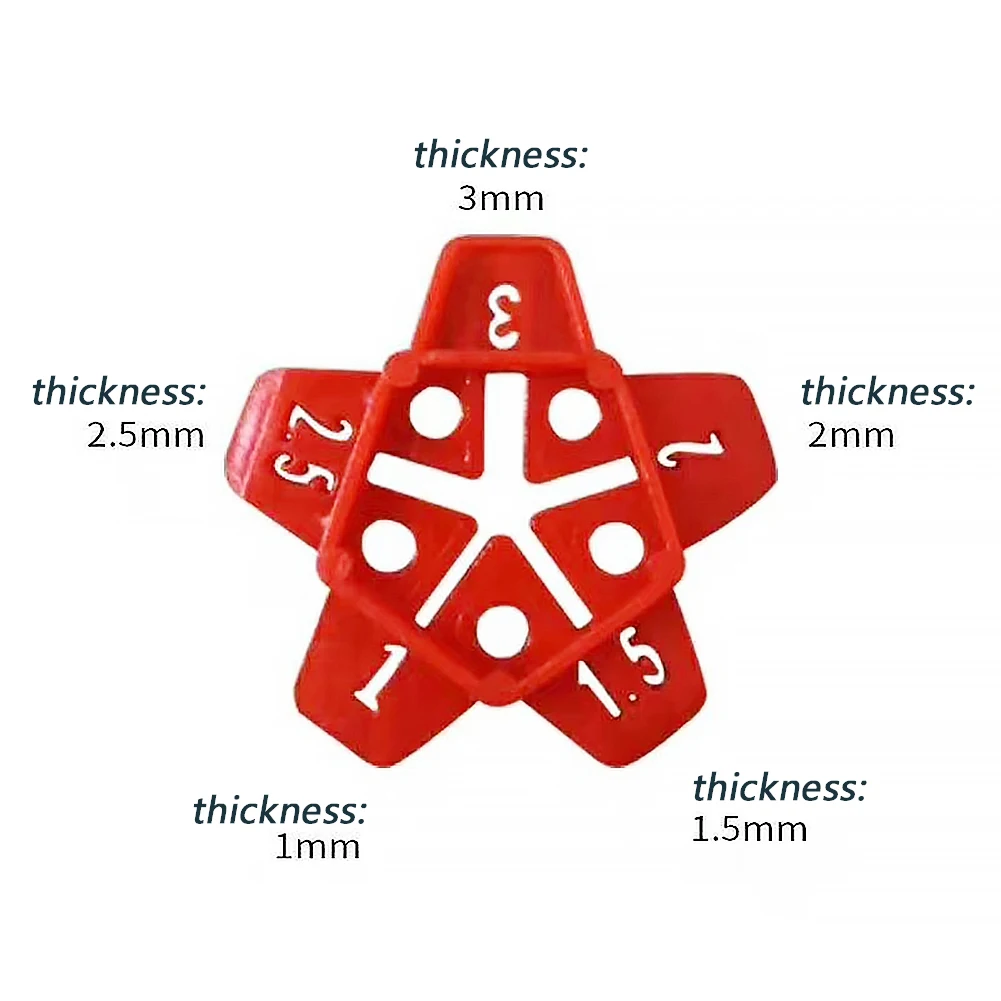 

50pcs Gap Tile Leveling System Locator Cross Tile Floor Construction Tools Reusable Ceramic Gap Locator Floor Tools