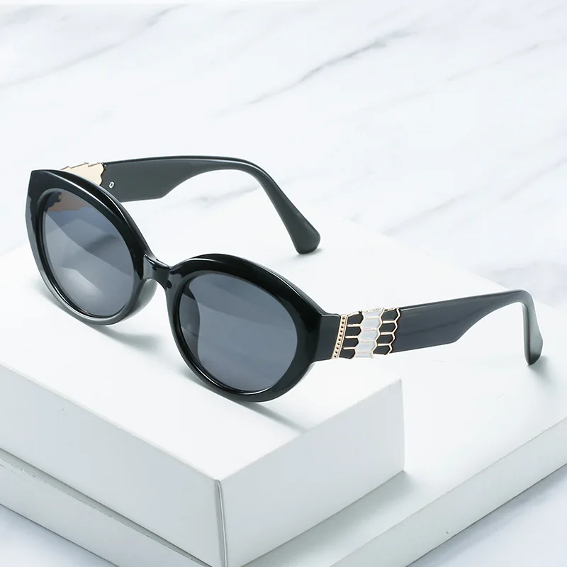 

Солнцезащитные очки «кошачий глаз» UV400 для мужчин и женщин, Модные Винтажные Роскошные брендовые дизайнерские дорожные солнечные очки с небольшой овальной оправой, 2021