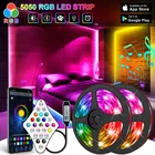 Светодиодная лента RGB 5050 RGBWW, 4 в 1, с поддержкой Bluetooth
