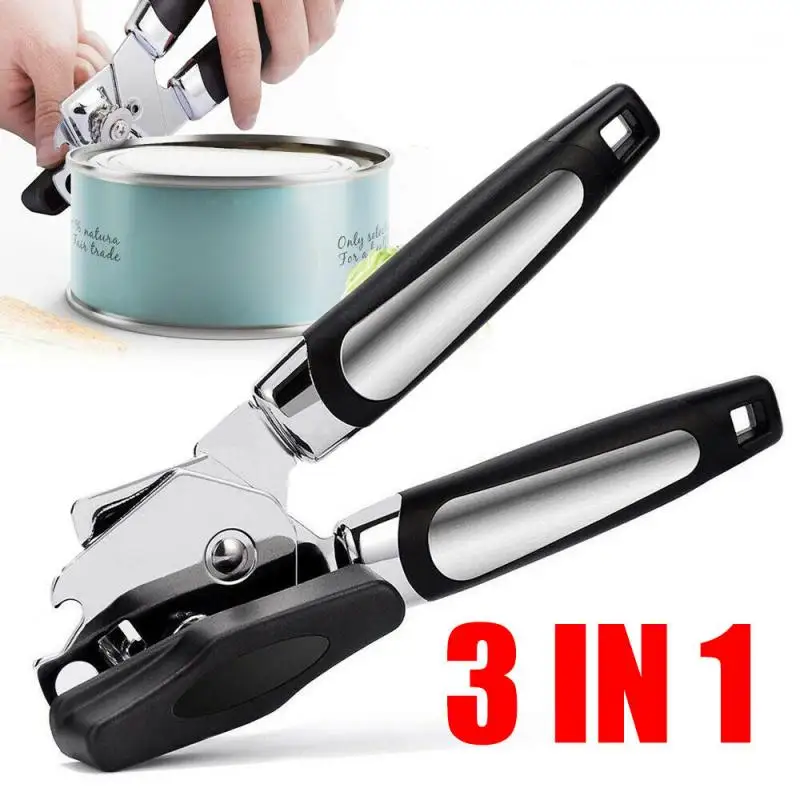 High Quality Stainless Steel Cans Opener Professional Ergonomic Manual Can Opener Side Cut Manual Can Opener Fast Delivery