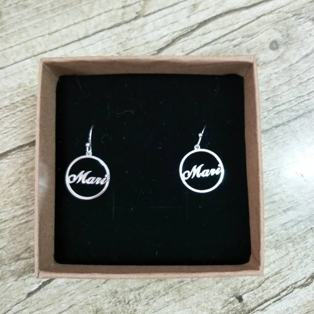 

Personalized Nameplate Stud Earrings For Women Gold Silver Name Earring Oorbellen Voor Vrouwen Custom Jewelry Birdesmaid Gift