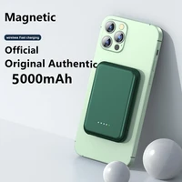 new magnetic wireless charging power bank mobile phone external battery for iphone 13 12 13pro 12pro max mini 5000mah powerbank