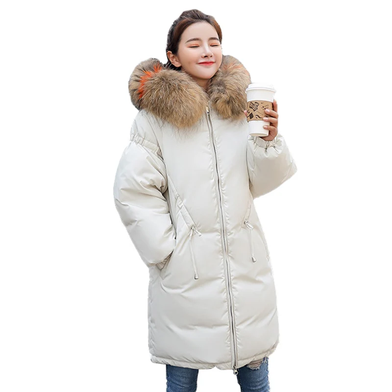 2019 новые высококачественные Утепленные зимние парки женские плюс размер 4XL