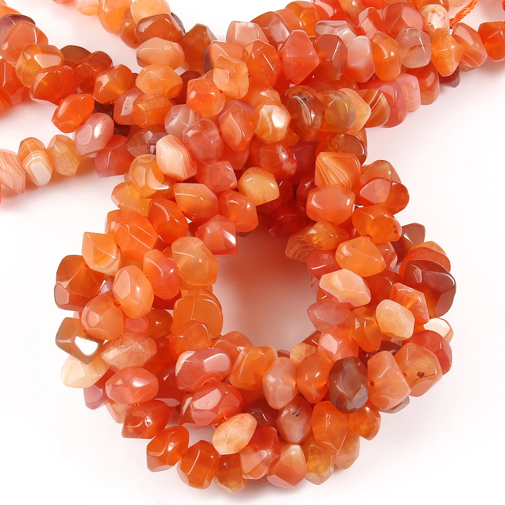 

6x11 мм натуральный ромб оранжевый персидский Агат Камень Бисер Граненый Свободные Spacer Бусины для изготовления ювелирных изделий Diy браслет ...