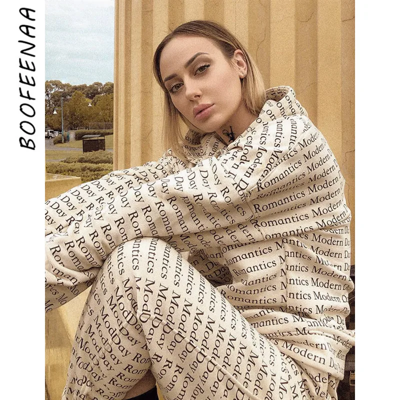 BOOFEENAA комплект из двух предметов спортивный костюм осенние зимние наряды с