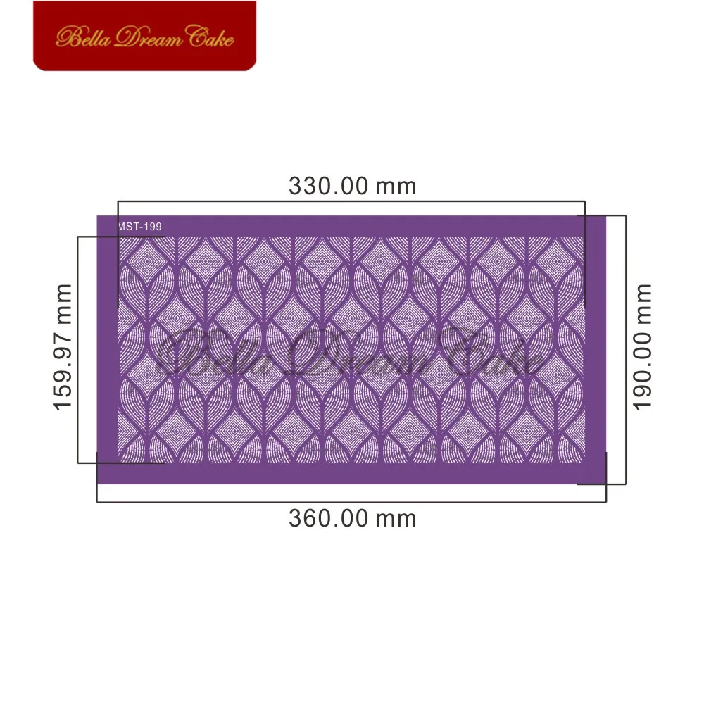 Квадратные кружевные трафареты для торта тканевые свадебного форма украшения