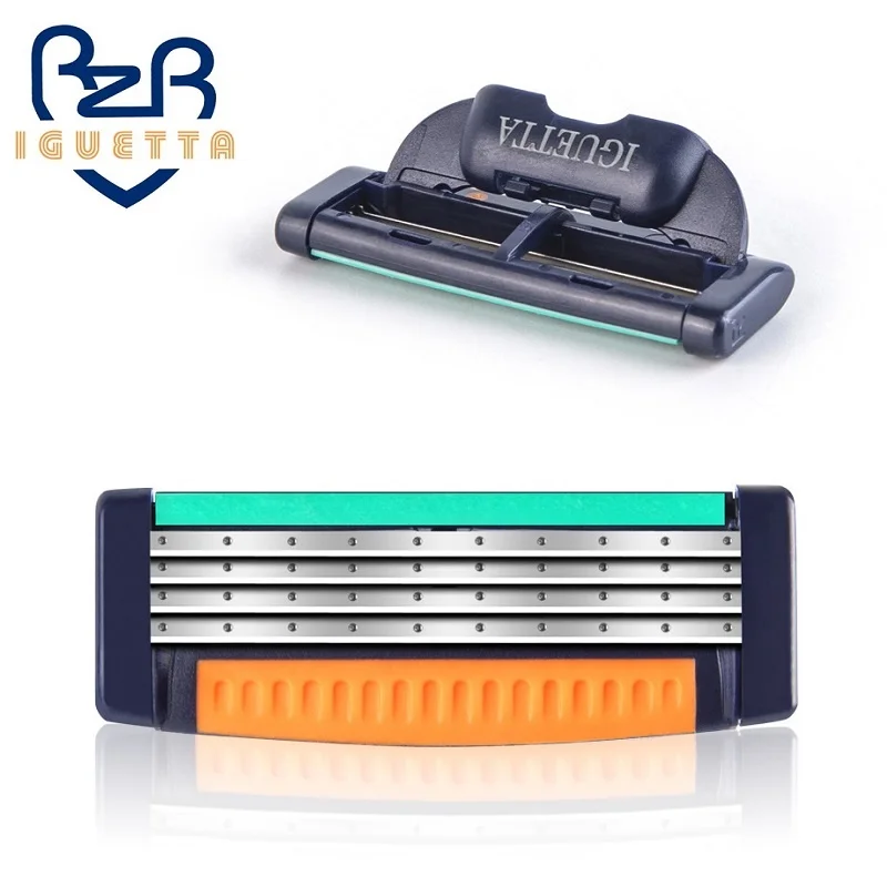 4 шт./упак.. Высококачественные бритвенные лезвия для мужчин кассеты ухода за