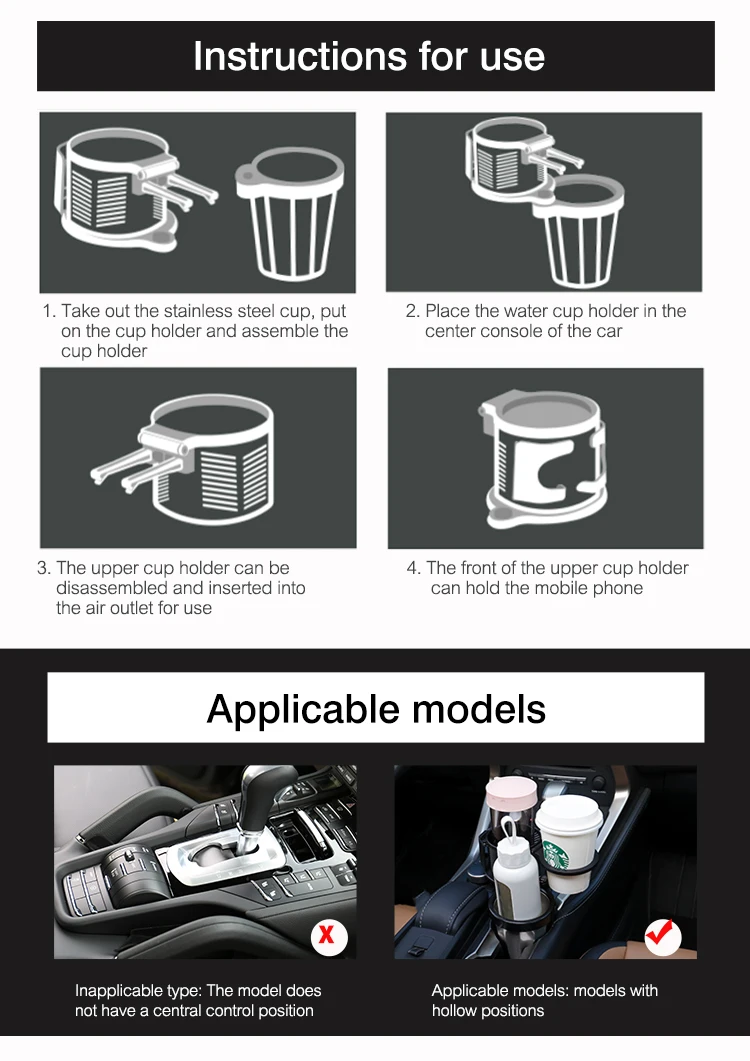 

Best Sell Products New Product 2021 Car Accessories Interior Decorative Car Accessories Cup Holder
