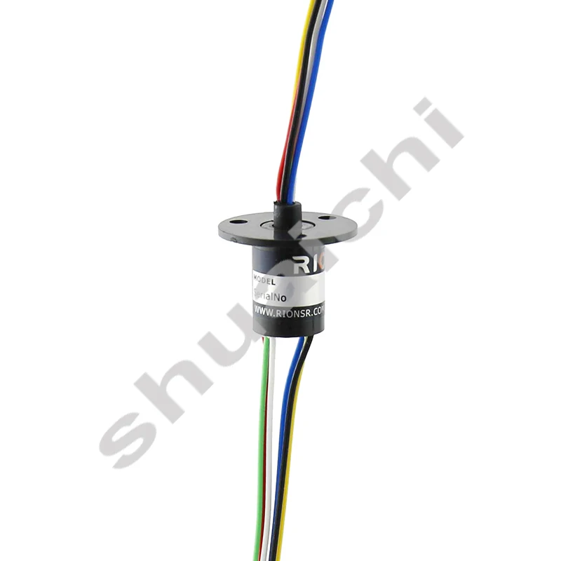 

1pcs 6CH/12CH/18CH/24CH Channels Capsule Slip Ring 2A Rotary Electric Slipring Dia 22mm Flange Conductive Joint Collecting Ring
