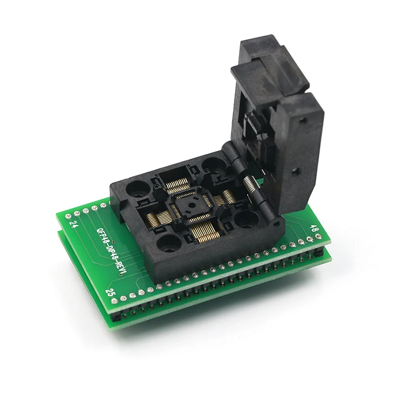 Тестовое гнездо QFP48 к DIP48 IC 0 5 мм Picth /LQFP48 адаптеру программирования DIP48/TQFP48 dip48. |
