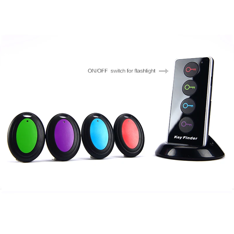 Wireless Key Finder 4 in 1 Advanced Remote Locator Phone Wallet Anti-Lost Tracker with LED Torch function receivers dock | Электроника