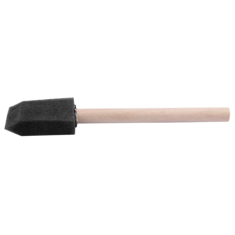 

20 x 1 inch (25mm) in Sponge Brushes Wooden Handle Painting Drawing Art Craft Draw