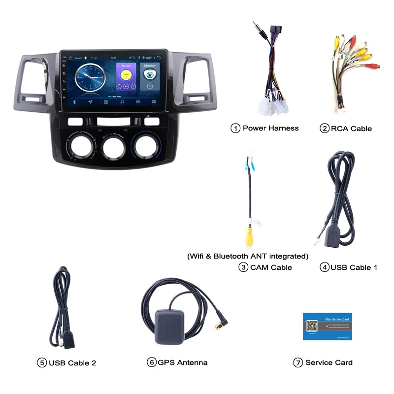 9 дюймов Android 8 1 GPS навигация для toyota Fortuner 2007 2015 Hulix автомобильный мультимедийный