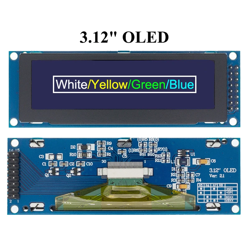 1 шт. реальный светодиодный дисплей 3 12 &quot256*64 25664 точек графический ЖК модуль