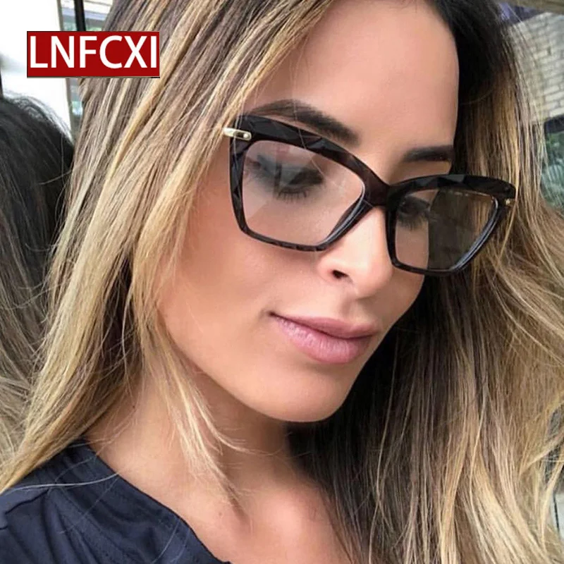 Очки LNFCXI в ретро стиле женские прозрачные очки с пружинным шарниром и уникальной