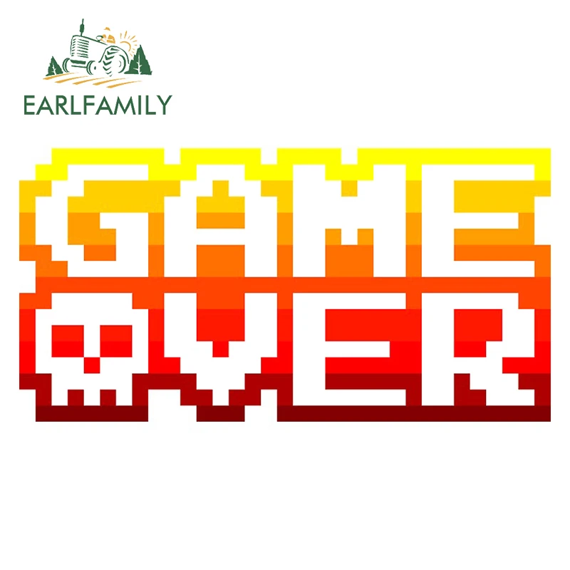 EARLFAMILY 13 см x 7 для игры Over Автомобильная наклейка с черепом Авто Мото кондиционера