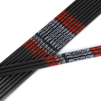 612pcs id 6 2 mm spine 250 300 340 400 500 600 700 800 pure carbon arrow shafts diy archery for bow hunting