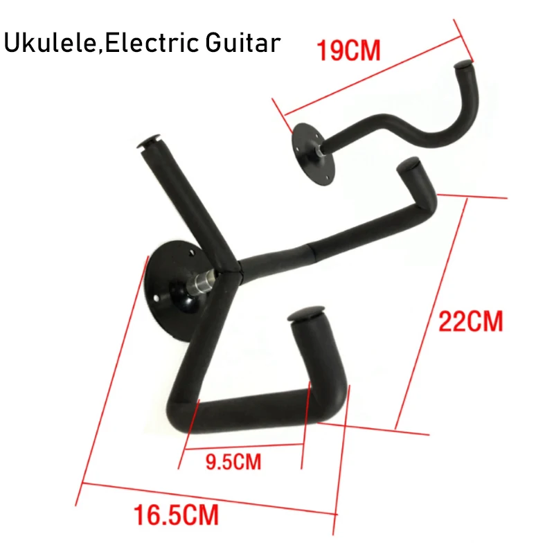 Подставка вешалка для укулеле настенное крепление из дуба горизонтальной гитары