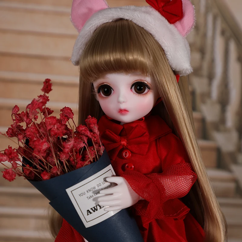 Полный комплект 1/6 BJD кукла милая Miu для со стеклянными глазами Девочка День