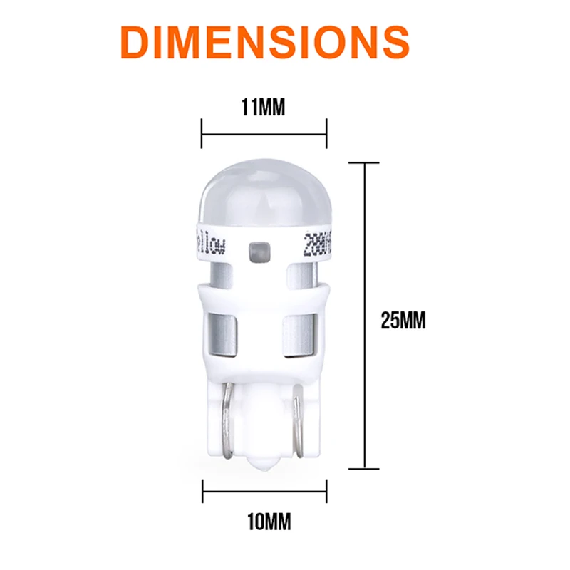 OSRAM Led W5W T10 Car Lampada Light LED Driving Wedge Bulb License Plate Lights 12V 194 168 w5w Interior 1 Pair | Автомобили и