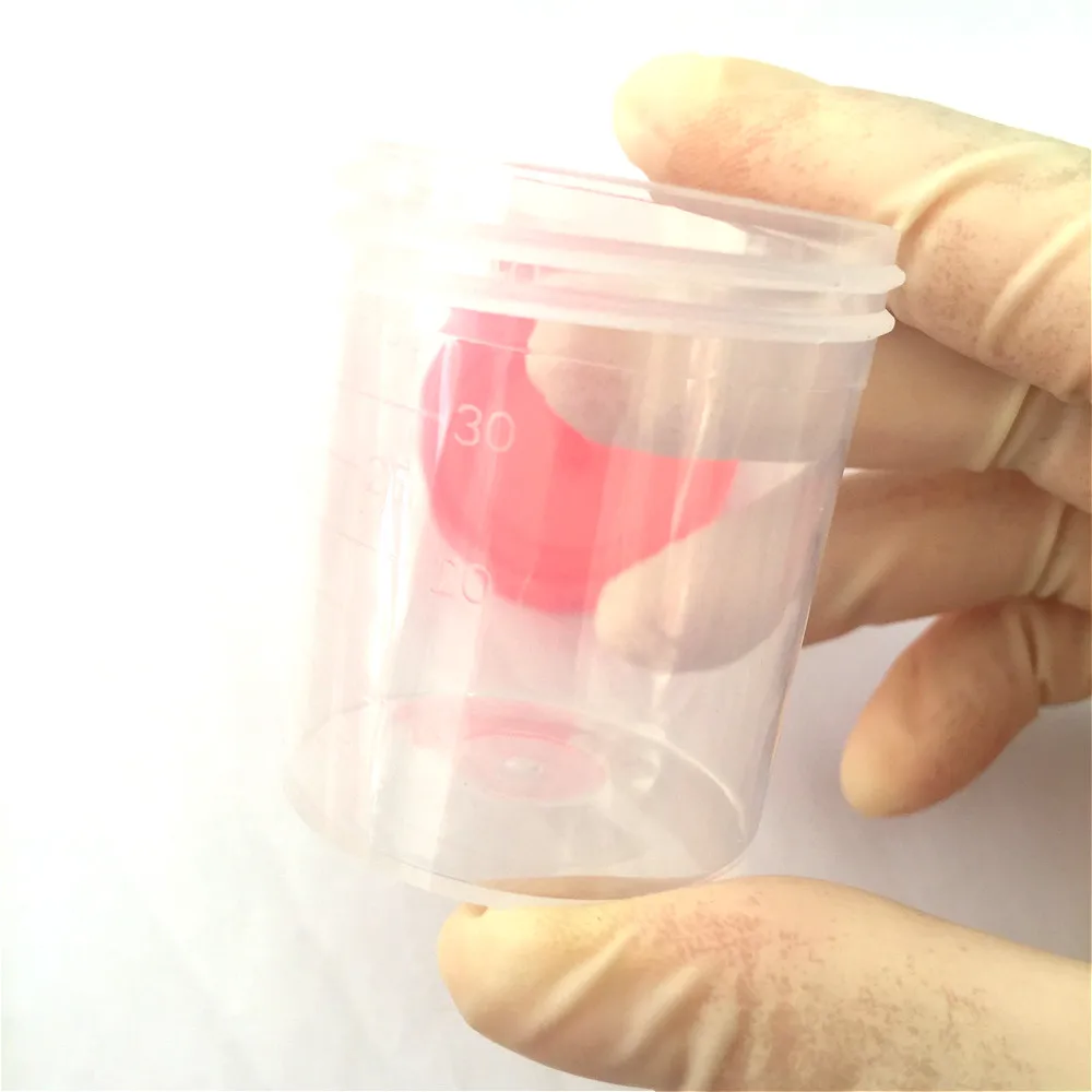 Пластиковая емкость для мочи 40 мл пластиковая крышка винтов чашка EO стерилизация