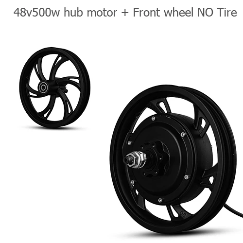 48V500W set 12 дюймов BLDC ступица мотора скутера колеса 48 в 500 Вт бесщеточный не-Шестерня Мотор Ступицы 36 В 350 Вт E велосипед мотор колеса для электрического скутера Ebike - Цвет: 48V500W set