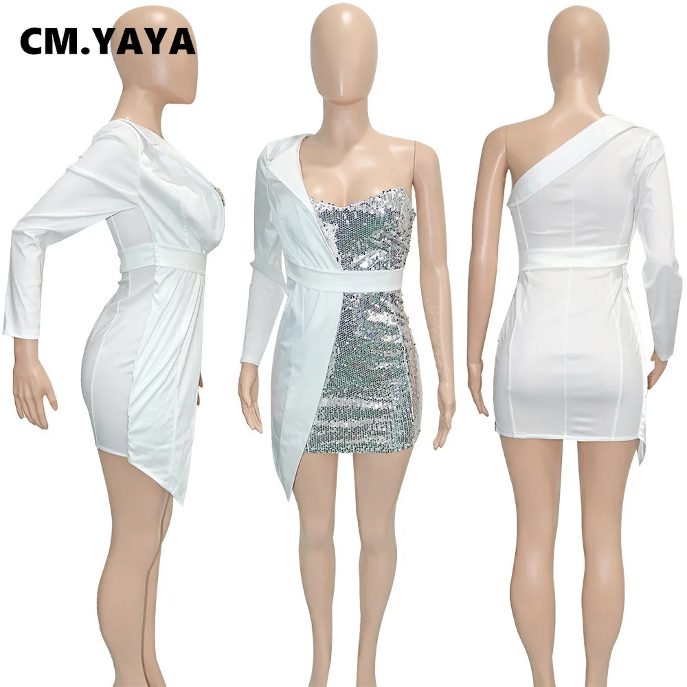 Женское платье-блейзер средней длины CM.YAYA черное облегающее платье с одним