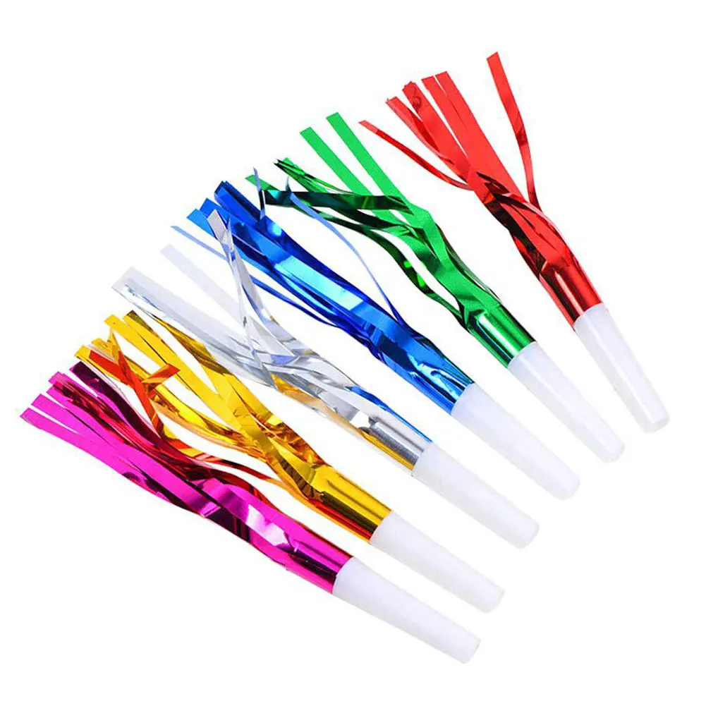 

60pcs/Set Multicolor Party Blowouts Whistles Kids Birthday Party Favors Decoration Supplies Noice Maker Game Cheering Prop