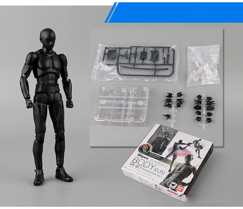 BANDAI 18 см фигурка SHF тело Кун/тело Чан архетип HE/SHE Ver ПВХ Рисунок Манекен
