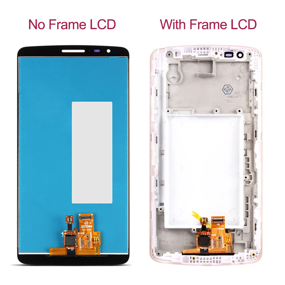 100% протестированный 5 &quotG3 Stylus D690 LCD для LG G3 дисплей кодирующий преобразователь