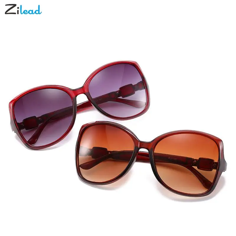 

Zilead Big Frame Women Sunglasses Luxury Vintage Glamour Lady Sun Glasses Brand Designer Oval Shades Mirror Female UV400 Oculos