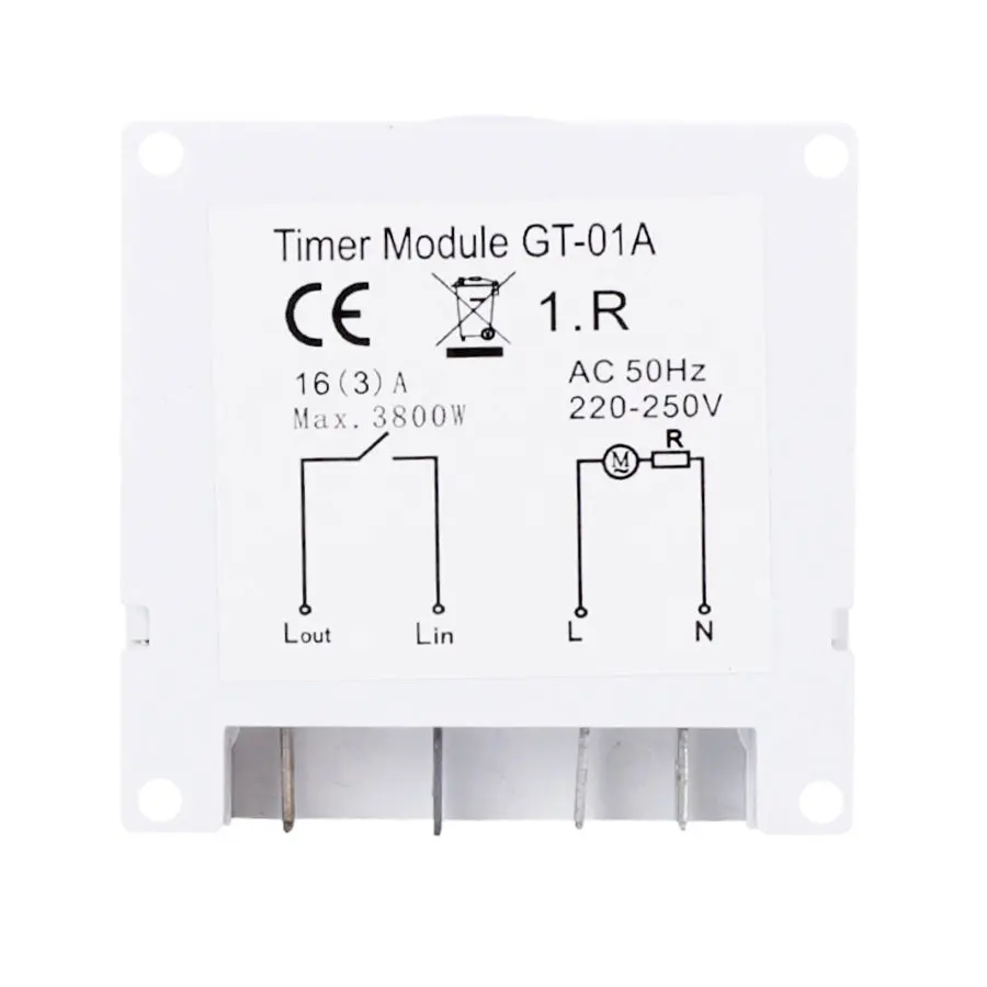 Mechanical Timer Switch 15min 24h Circular Countdown Energy Saving Industrial On/Off Controller AC250V 3800Watts | Обустройство дома